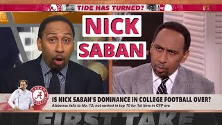 Stephen A Debates Himself: Nick Saban -"Thats BLASPHEMOUS" Alabama Crimson Tide | NCAAF | First Take