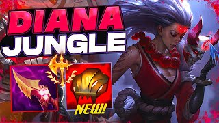 How To Play Most Broken AP Jungler Diana NEW BUILD indepth