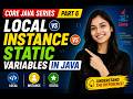 Local vs Instance vs Static Variables in Java | Core Java Series Part 6