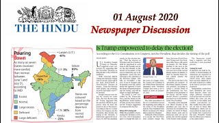 The Hindu Newspaper Discussion 01 AUGUST 2020