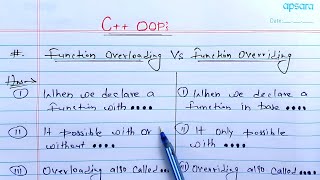 Difference Between Function Overloading and Overriding in C++ | Learn Coding