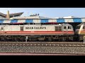 22945 mumbai central okha saurashtra mail with twin brc wap5 arrived at sunr सौराष्ट्र मेल