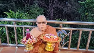 #វត្តព្រះគន្ធកុដិ🌺🙏សូមអនុមោទនា បុណ្យបូជាផ្កា🙏🌺🌺