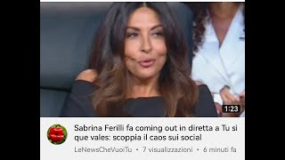 Sabrina Ferilli fa coming out? #sabrinaferilli #comingout #mariadefilippi