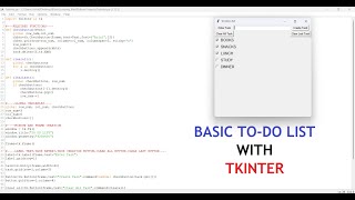 Basic To-Do List with Tkinter #pythonprogramming #internship #technohacksedutech #SandepGavit
