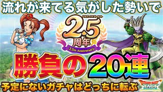 【ドラクエタクト】真夏の女神ゼシカ＆冥王ネルゲルWピックを勢いで20連引いていく