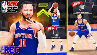 JALEN BRUNSON BUILD + ALL SIGNATURE MOVES are OVERPOWERED in the RANDOM REC (NBA 2K25)