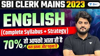 SBI Clerk Mains 2023 | English | SBI Clerk Mains Preparation Strategy 2023 | Vishal Parihar