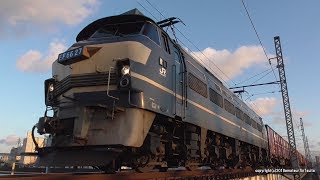 JR貨物　EF510の代走で84ﾚ貨物列車を牽引するEF66 27号機（H30.1.27）