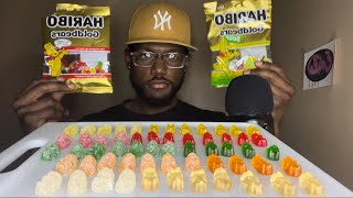 ASMR| Eating Haribo Goldbears Original and Sour!