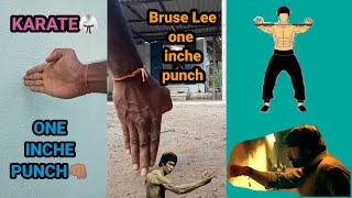 karate one inche 👊🏽punch🔥/Bruce Lee power punch/tamil