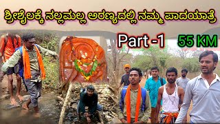 ಅರಣ್ಯದಲ್ಲಿ ಶ್ರೀಶೈಲಕ್ಕೆ ನಮ್ಮ ಪಾದಯಾತ್ರೆ Part -1 ತಪ್ಪದೇ ನೋಡಿ