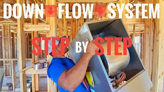 HVAC INSTALL Step by Step | DOWN FLOW SYSTEM