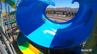 [4K] Wild Surf Water Slide - Cowabunga Bay Las Vegas