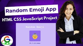HTML CSS JavaScript Project || Random Emoji App || Guri Web Developer ||#javascript #coding