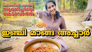 വർഷങ്ങൾ പുറത്തു വച്ചാലും കേടാവാത്ത ഇഞ്ചിമാങ്ങാ/ingimanga pickle/preservation technique of ingimanga