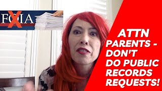 Special Ed director says don't do public records requests!