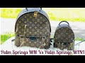 Louis Vuitton Palm Springs MM vs Mini Size