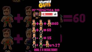 ✅[OLHA ISSO]  MATEMATICA DO STUMBLE GUYS SKIN CAVE 50 GEMAS GRATIS