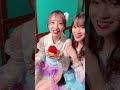 いちごちゃんず夜公演前にイチゴケーキを先に食べ てくれ たおんちゃん🍓