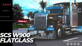 ATS Mods [v1.47] Free Mod SCS W900 FlatGlass - American Truck Simulator 4K