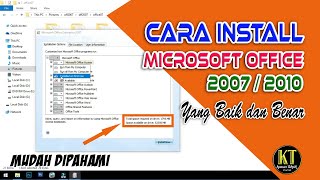 Cara Install Microsoft Office 2007/2010 dengan Baik dan Benar - Mudah dipahami