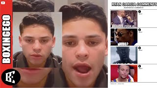 COMMENTS: WATCH Ryan Garcia GETS LIT UP, Boxing Fans ROAST Ryan Garcia NEXT FIGHT Announcement Page
