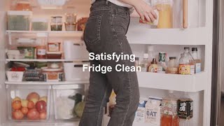 🥕Satisfying Fridge Cleaning With Me