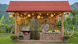 Businessman Goes Into the Forest: Building His Own Kitchen, Cooking and Living Off the Grid