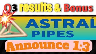 Astral Q3 results 2023,Astral result news|Astral latest news today| Astral latest news,Astral share