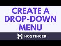 How to Create a Drop-Down Menu in Hostinger Website Builder