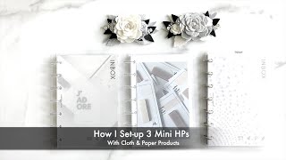 How I Set-up 3 Mini HPs With Cloth \u0026 Paper Products