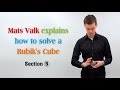 Mats Valk explains how to solve a Rubik's Cube --Section 5( End )