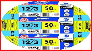 Southwire 63947622 50' 12/3 with ground Romex brand SIMpull residential indoor electrial wire