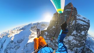 Engelberg Titlis - Fly-In Grassen - Steep Couloir Ski Freeride - Fly-Out