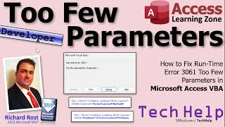 How to Fix Run-Time Error 3061 Too Few Parameters in Microsoft Access VBA