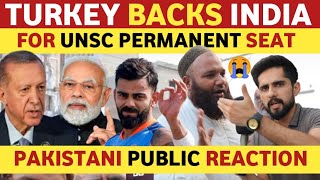 PAKISTANI PUBLIC REACTION ON INDIA TURKEY GOOD RELATIONS AFTER G20 SUMMIT | PAK PUBLIC AGGRESSIVE