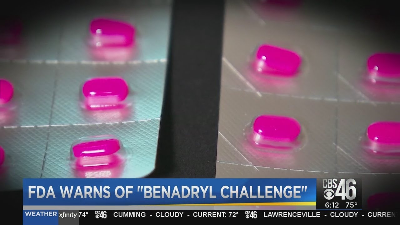 FDA Issues Warning About "Benadryl Challenge" - YouTube