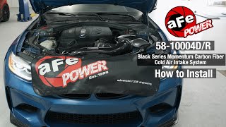 aFe POWER BMW M2 Black Series Momentum Carbon Fiber Cold Air Intake System