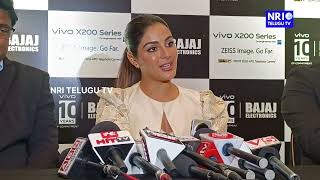 Actress Samyukta Menon About Vivo X200 Mobile Launch  With  Association Bajaj Electronics