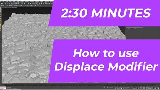 Create 3D Geometry with a map - Displace Modifier in 3D Max - #learn3d #3dmaxtutorial #displace