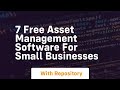 7 free asset management software for small businesses