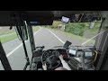 pov bus driving and chilling as a bus driver in germany.