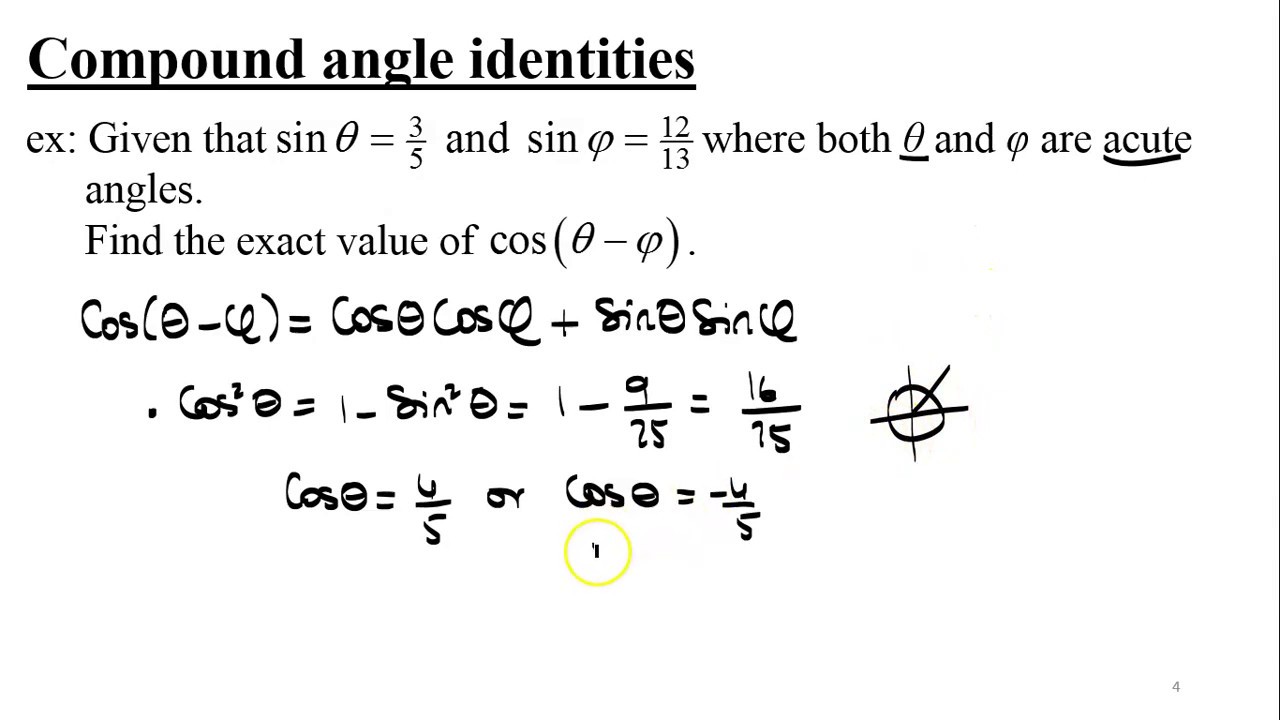 Compound Angle Identities (Addition Formulas) - YouTube