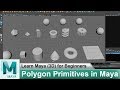 What are Polygon Primitives in Maya 2018 | Learn Maya 3D Animation for Beginners Tutorials #32