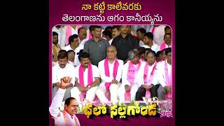 నా కట్టే కాలేవరకు తెలంగాణను ఆగం కానియ్య.#kcr #brsparty #trending #viral #congress #telangana #shorts