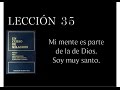 Lección 35 Un Curso de Milagros