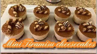 Mini Tiramisu cheesecakes