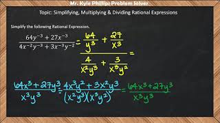 Simplifying Complex Fractions Ex 4
