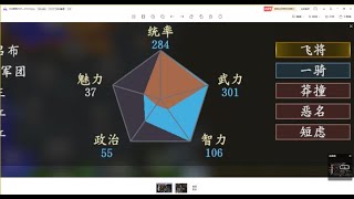 三国志14：名品20倍属性+官职20倍属性（1）三国最强